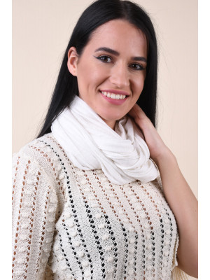 Esarfa Dama Pieces Dysis Tube Scarf Creme